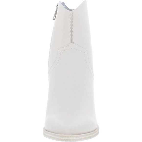 Steve Madden Cate Bone Leather Bootie Block Heel Pointed Toe Boot Sz 8 NEW - Picture 3 of 11